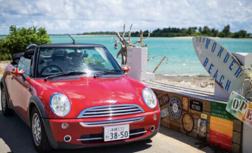 【宮古島・レンタカー】憧れのオープンカードライブ！おしゃれで爽快なミニクーパー《最大4名乗り/禁煙車/AT車》カップルや少人数の旅行に大人気