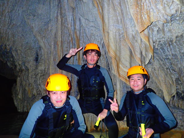 宮古島　パンプキン鍾乳洞　ケイビング