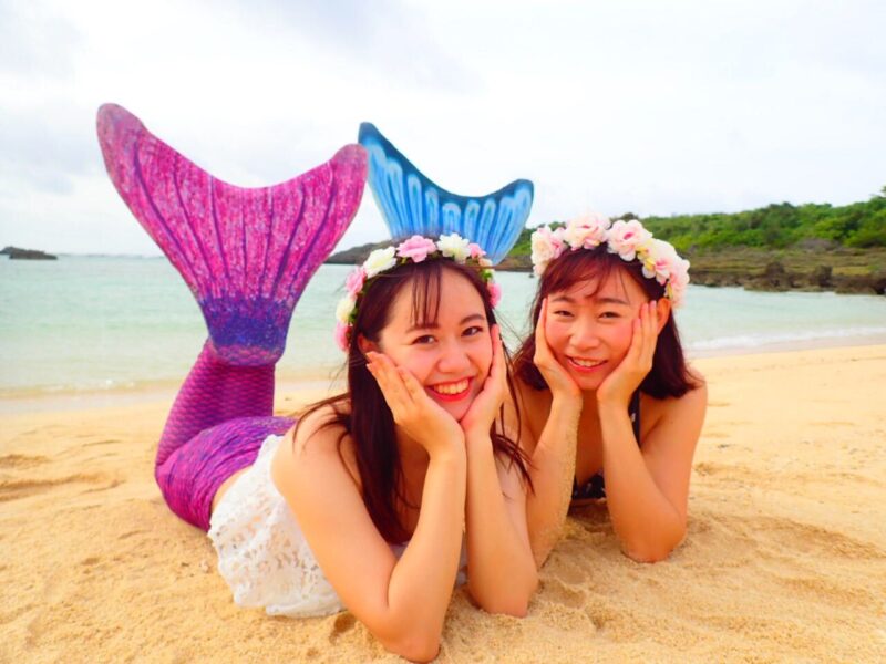 【宮古島】ウミガメシュノーケリング＆東洋一美しい前浜ビーチでマーメイド体験ツアー（No.808）