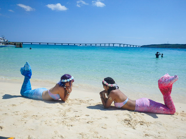 【沖縄・宮古島】東洋一美しい前浜ビーチでマーメイド体験＆絶叫マリンスポーツ3種《バナナボート・ビッグマーブル・バンドワゴン》
