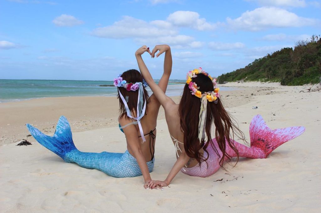 宮古島のアクティビティのマーメイドフォト