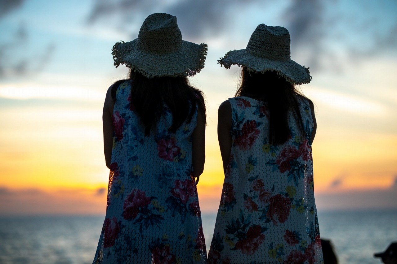 女子旅でサンセットフォトツアー