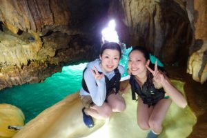 宮古島鍾乳洞のパンプキンホール