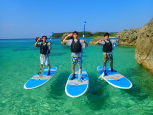 宮古島の団体ツアーとSUP体験