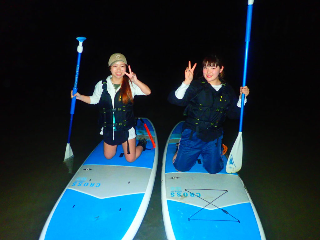宮古島の夜のSUP