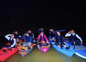 宮古島の夜のカヌー