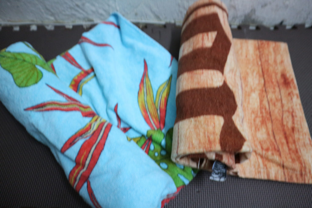 宮古島の持ち物のバスタオル