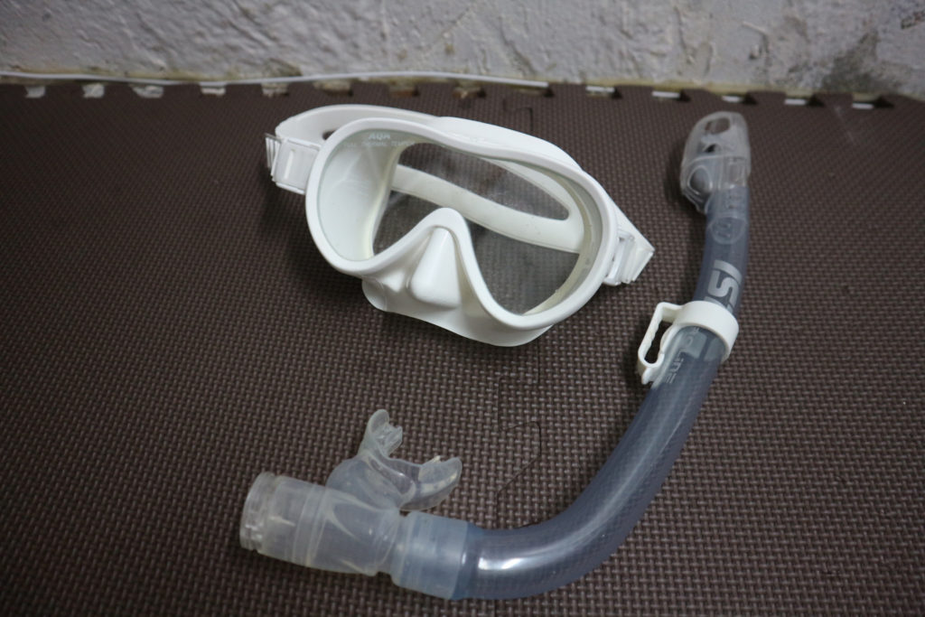 宮古島の持ち物のシュノーケルセット