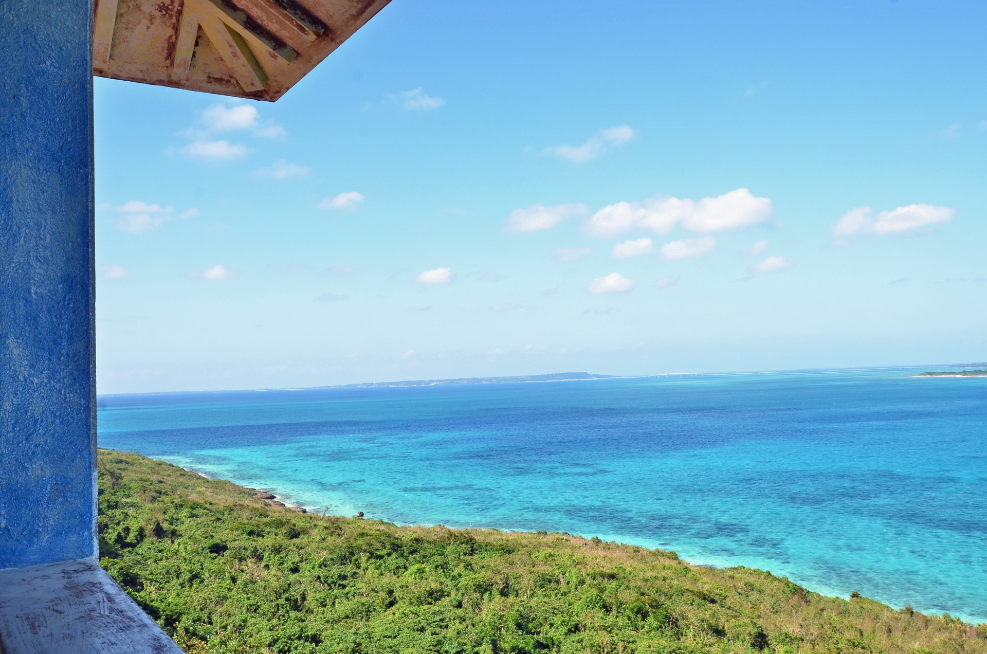 来間島の頂上からの景色