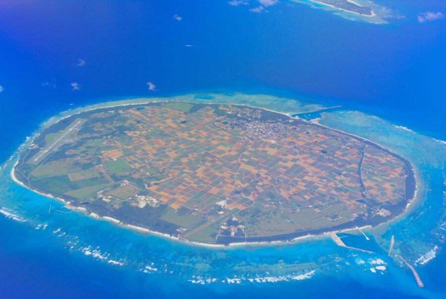 多良間島の全景