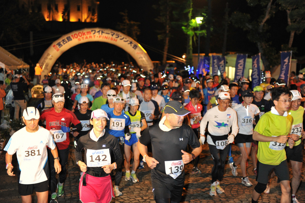 宮古島の一月の宮古島100kmワイドーマラソン