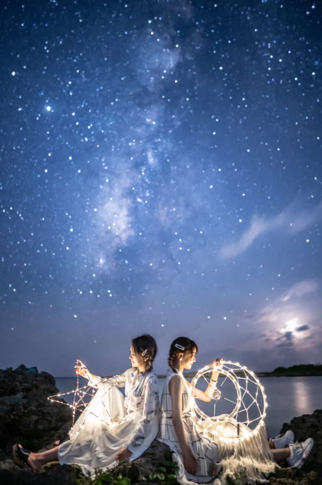 星空フォトツアー,宮古島,天の川,満点の星空