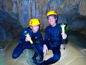 宮古島鍾乳洞のパンプキンホール