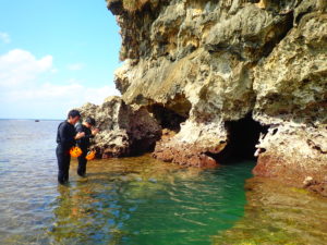 宮古島鍾乳洞のパンプキンホール
