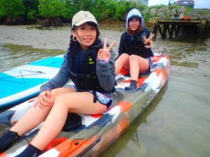 宮古島のマングローブのカヌー