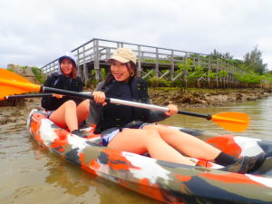 宮古島のマングローブのカヌー