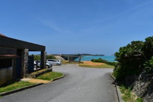 池間大橋の駐車場