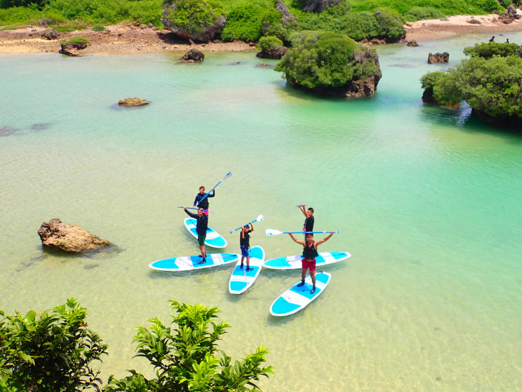 宮古島ビーチSUP、団体、