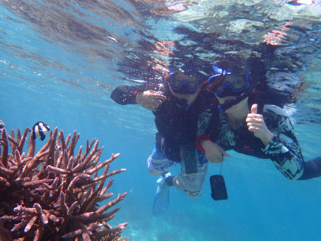 シュノーケリング、カップルで、宮古島