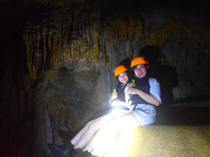 宮古島パンプキン鍾乳洞、友達と