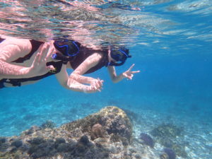 宮古島シュノーケリング、カップル