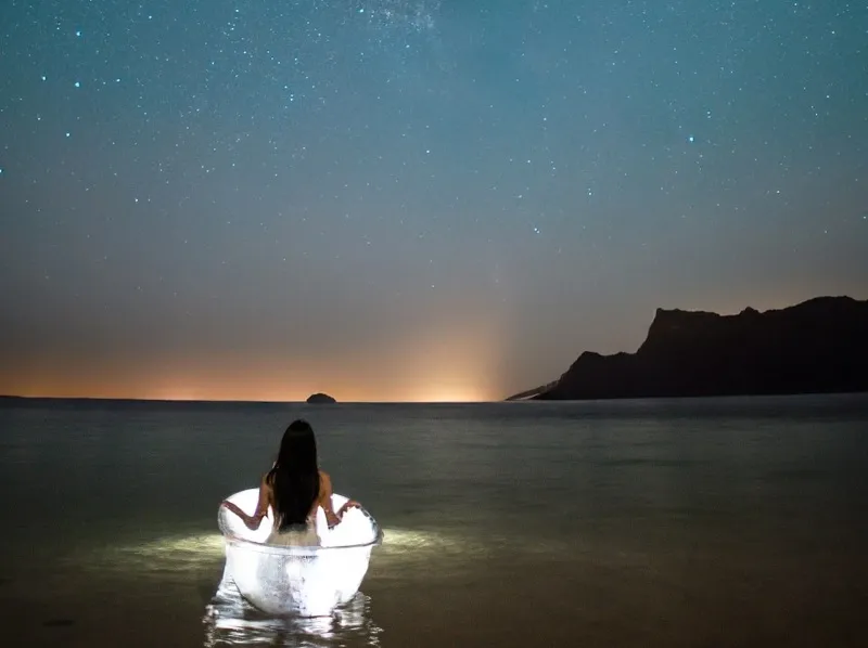 【宮古島/約1時間/夜】SNSでも話題！今までにない星空フォトツアー☆クリアSUPorカヤックで幻想的な一枚を＜全額返金保証あり＞（No.996）