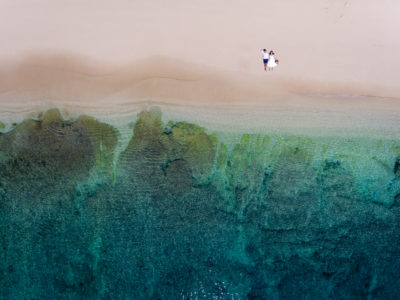 宮古島,ウェディングフォト,新婚,カップル,白い砂浜,宮古島の海,家族で,ドローン