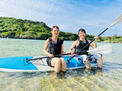 ★秋の特別SALE【宮古島/伊良部島/1日】3歳からOK！煌めくサファイアケイブ"青の洞窟"シュノーケリング＆絶景ビーチSUP/カヤックツアー★写真無料＆送迎付き