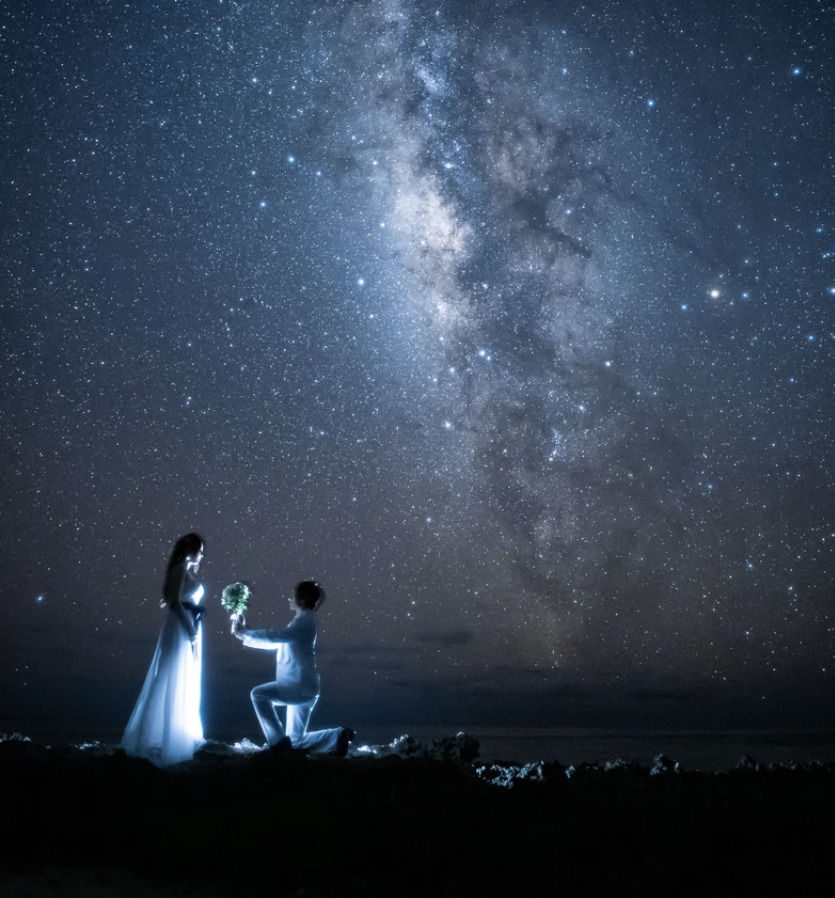 【宮古島/1組貸切】星空フォトウェディング撮影プラン☆プロが撮る感動の星空ウエディング！受賞歴のあるカメラマンがご案内♪（No.991）