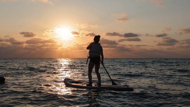 サンセット　SUP