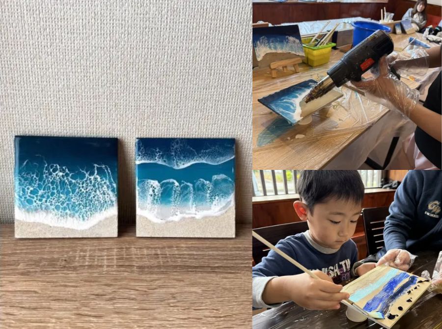 【宮古島/50分/当日予約OK♪】3歳〜参加可能なレジンアート☆コースター1枚プラン《雨の日OK・空港から車で5分の好立地》（No.785）