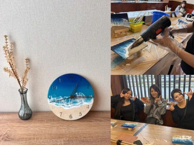 【宮古島/90分/当日予約OK♪】旅の思い出を自由に描けるレジンアート☆時計プラン《雨の日OK・空港から車で5分の好立地》