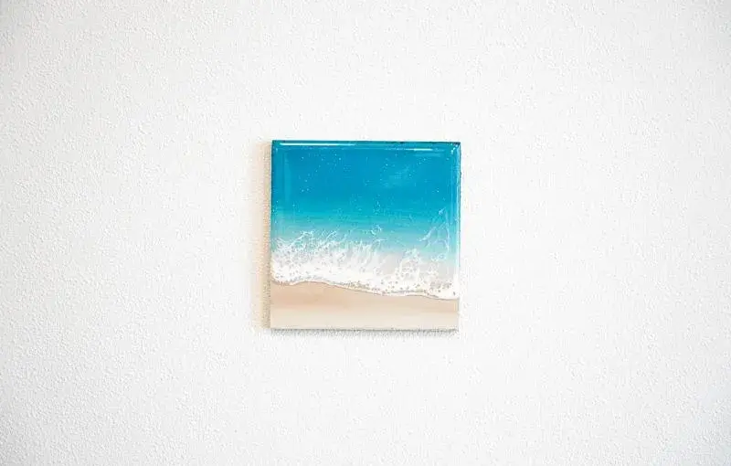 レジンアート体験　コースター