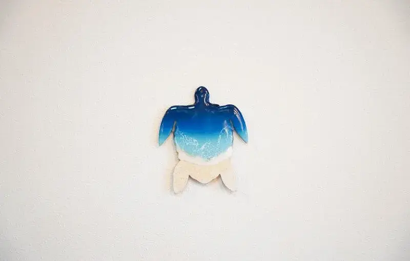 レジンアート体験　ウミガメ小