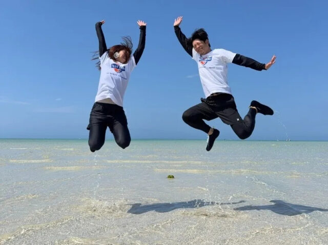 ユニの浜　SUP　ドローン