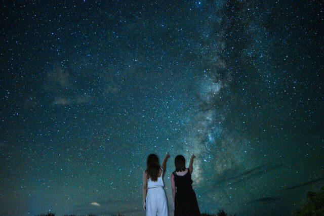 星空観測　天の川
