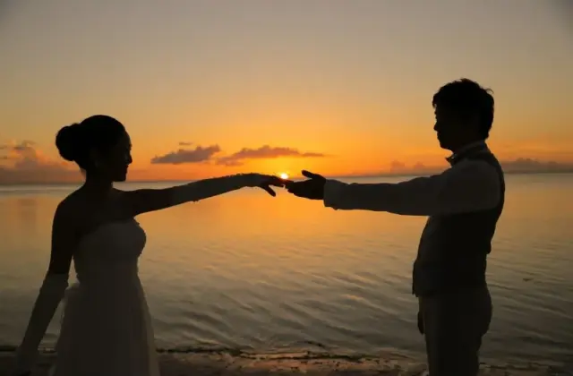 ウェディングフォト×サンセット