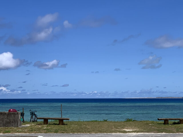電動キックボオードをレンタルして島内観光