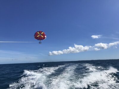 【宮古島/スカイスポーツ】上空から絶景を堪能しよう！パラセーリング体験★当日予約OK《2日前の17時までキャンセル料無料！》