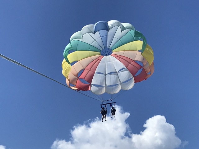 【宮古島/スカイスポーツ】上空から絶景を堪能しよう！パラセーリング体験★当日予約OK《2日前の17時までキャンセル料無料！》（No.893）