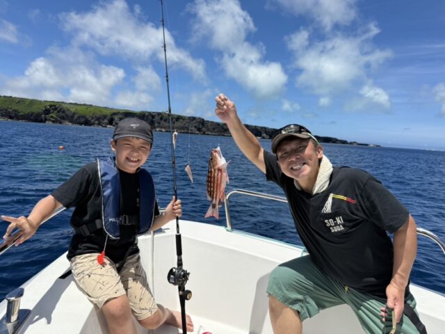 宮古島、釣り、家族