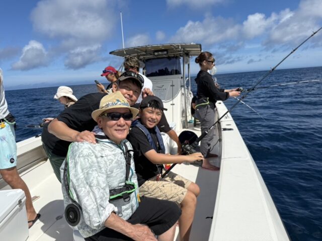 宮古島、釣り、家族