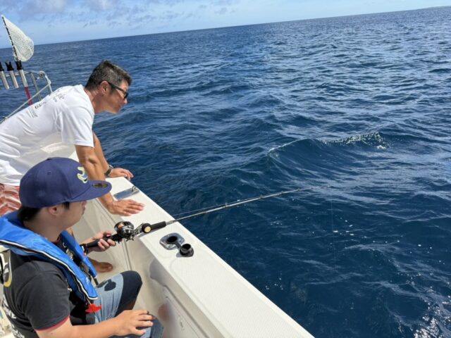 宮古島、釣り、家族