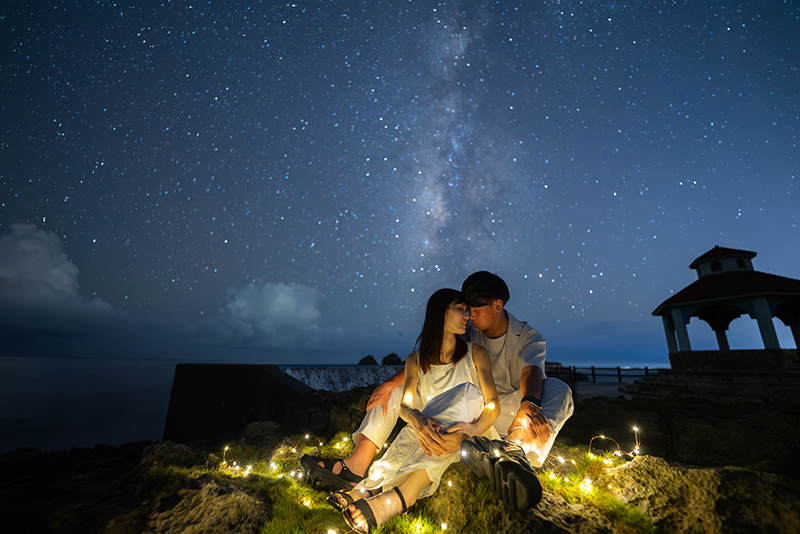 【宮古島/夜】当日予約OK☆星空専門プロカメラマンが撮影！おしゃれな装飾付き星空フォト体験★プレミアムプラン（No.1000）