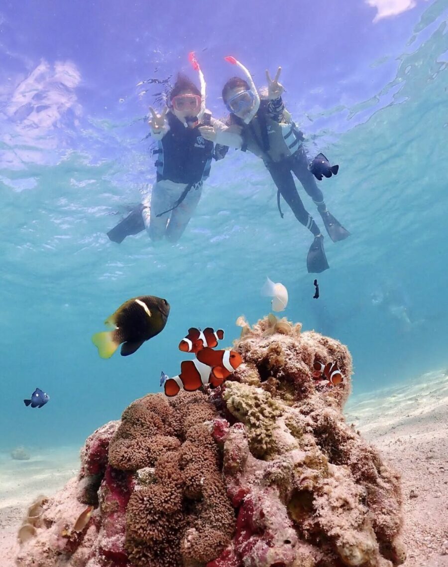 ★夏の特別SALE【宮古島/約2時間】1組限定☆プライベートスキンダイビングツアー《水中写真プレゼント♬》（No.792）