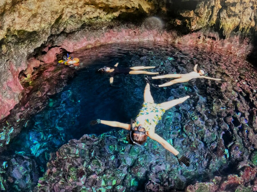 【宮古島/10〜6月開催】宮古島のパワースポットを探検★輪廻転生の池（鍋底池）シュノーケリングツアー（No.967）