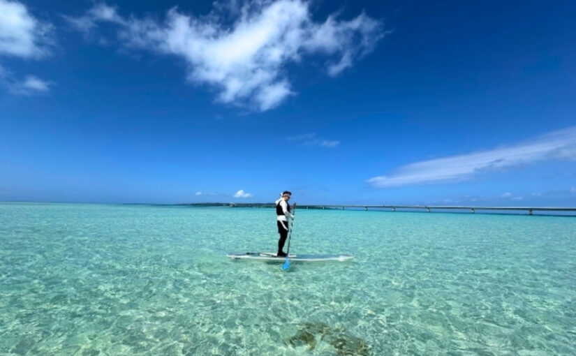 【宮古島/約2時間】ユニの浜を満喫！選べる☆クリアSUPorカヤックツアー＜ドローン+GoPro撮影付き＞0歳〜80歳まで参加OK！全額返金保証あり（No.997）