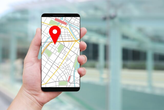 スマホ　地図　スポット