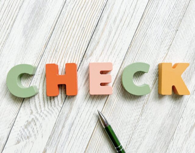 チェック　注意点
