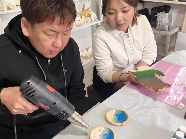 레진 아트 코스터